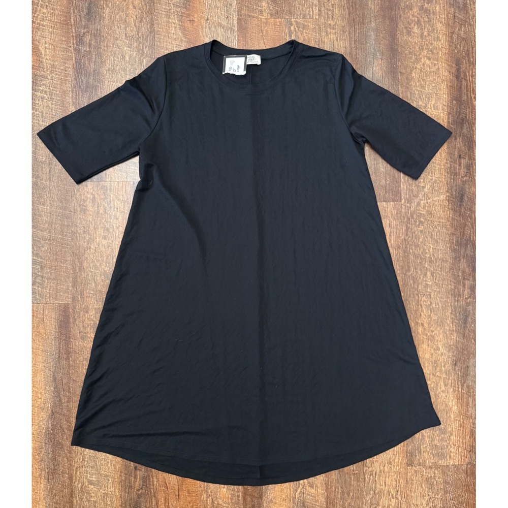 GameDay Gal Black A-Line T-Shirt Dress Size Small NWT Made in USA